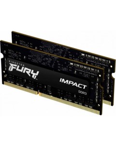 Модуль памяти SODIMM DDR3 8GB 2 4GB KF318LS11IBK2 8 Impact 1866MHz CL11 1 35V Kingston fury
