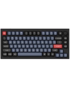 Клавиатура Q1 M2 RU RGB подсветка синий свитч 81 кнопка черная Keychron