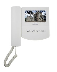 Видеодомофон AT VD 433C K EXEL белый с возможностью подключения к многоквартирным координатно матрич Accordtec