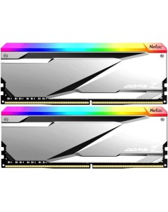 Модуль памяти DDR5 32GB 2 16GB NTZED5P66DP 32S Z RGB silver PC5 52800 6600MHz CL34 heatsink 1 4V Netac