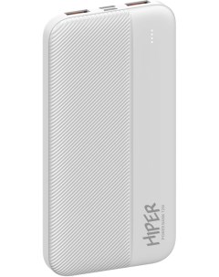 Аккумулятор внешний SM10000 WHITE 10000mAh 2 1A 2 USB белый Hiper