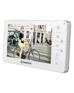 Видеодомофон Amelie White HD VZ TFT LCD 7 PAL NTSC Hands Free 1 вх от подъездного домофона 1 вх от в Tantos