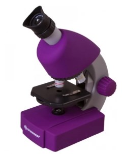 Микроскоп junior 70121 40x 640x фиолетовый Bresser