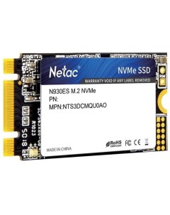 Накопитель SSD M 2 2242 NT01N930ES 001T E2X N930ES 1TB PCIe Gen3 2 NVMe 1 3 1650 1500MB s IOPS 220K  Netac
