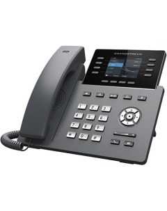Телефон VoiceIP GRP 2624 4 SIP аккаунта 8 линий 2хEthernet 10 100 1000 основной дисплей цветной 2 8  Grandstream