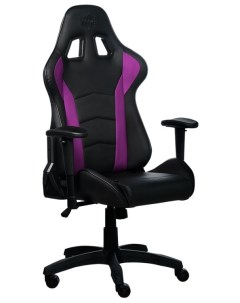 Кресло игровое Caliber R1 экокожа цвет чёрный фиолетовый до 150 кг Cooler master