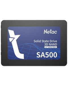 Накопитель SSD 2 5 NT01SA500 512 S3X SA500 500GB SATA 6Gb s 3D NAND TLC 520 450MB s Netac