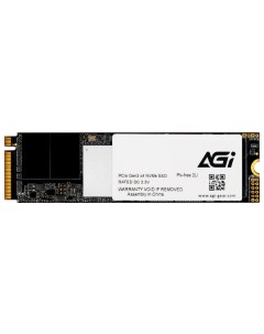 Накопитель SSD M 2 2280 256G16AI198 AI198 256GB PCIe Gen3x4 NVMe 3D TLC 1936 1217MB s IOPS 92K 241K  Agi