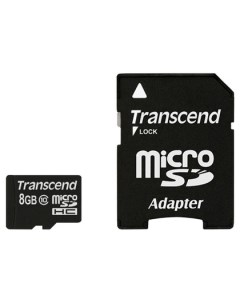 Карта памяти 8GB TS8GUSDHC10 MicroSDHC class 10 Transcend