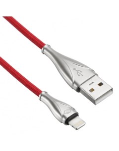 Кабель интерфейсный 1080244 USB m Lightning m 1 2м красный Digma