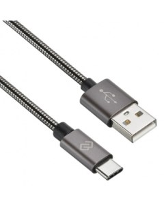 Кабель интерфейсный 1080462 USB m USB Type C m 1 2м черный Digma