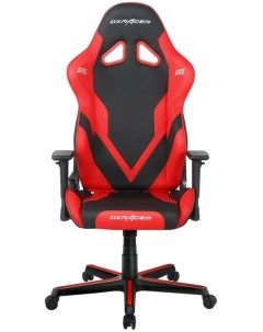 Кресло игровое OH G8000 NR черный красный PU кожа мультиблок 4D подлокотники до 150 кг Dxracer