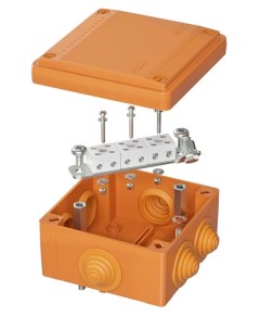 Коробка распределительная FSB11604 пластиковая FS с кабельными вводами и клеммниками IP55 100х100х50 Dkc