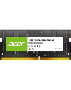 Модуль памяти SODIMM DDR4 16GB BL 9BWWA 214 PC4 25600 3200MHz CL22 1 2V Acer