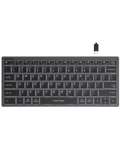 Клавиатура Fstyler FX61 серый белый USB slim Multimedia LED 1787680 A4tech