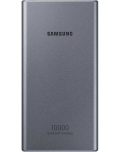 Аккумулятор внешний универсальный EB P3300 Li Ion 10000mAh 3A 2A темно серый USB Samsung