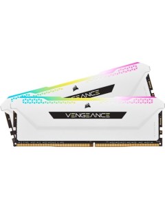 Модуль памяти DDR4 32GB 2 16GB CMH32GX4M2E3200C16W VENGEANCE RGB PRO SL white PC4 25600 32 Corsair