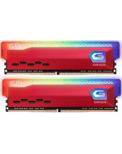 Модуль памяти DDR4 16GB 2 8GB GOSR416GB3200C16BDC Orion RGB red PC4 25600 3200MHz CL16 радиат Geil