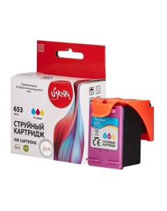 Картридж струйный 3YM74AE 653 Tri colour для HP DeskJet Plus Ink Advantage 6000 6075 6475 водораство Sakura
