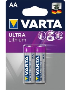 Батарейка ULTRA FR6 AA 06106301402 BL2 Lithium 1 5V Varta
