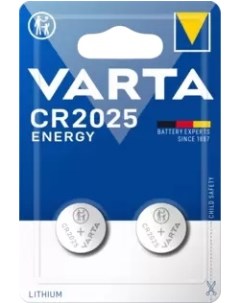 Батарейка ELECTRONICS CR2025 06025101402 BL2 Lithium 3V Varta