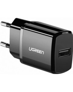 Зарядное устройство сетевое ED011 50459_ USB Type A черный Ugreen