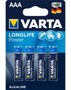 Батарейка LONGLIFE POWER HIGH ENERGY LR03 AAA 04903121414 BL4 Alkaline 1 5V Varta