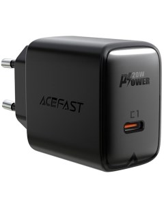 Зарядное устройство сетевое A1 20W USB Type C чёрное Acefast