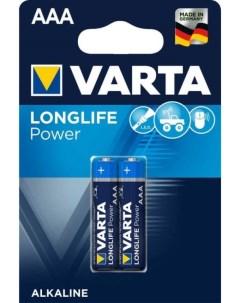 Батарейка LONGLIFE POWER HIGH ENERGY LR03 AAA 04903121412 BL2 Alkaline 1 5V Varta