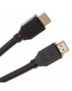 Кабель аудио видео CS HDMI 2 2 HDMI m HDMI m 2м позолоченные контакты черный Cactus