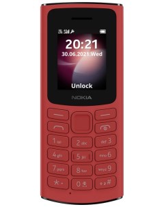 Мобильный телефон 105 DS TA 1378 4G 16VEGR01A01 red 1 8 single core 48MB 128MB 2 sim LTE micro USB 1 Nokia