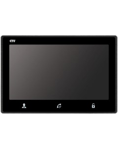 Видеодомофон M2703 черный в корпусе с метал рамкой панель из стекла с сенсорным управлением Easy but Ctv