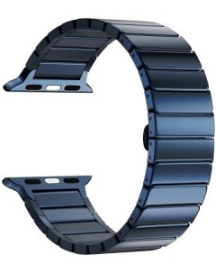 Ремешок на руку CANOPUS DS APG 05 40 DB из нержавеющей стали для Apple Watch 38 40 41 mm dark blue Lyambda