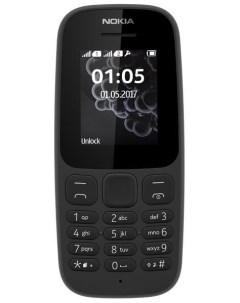 Мобильный телефон 105 DS TA 1378 4G 16VEGB01A01 black 1 8 128MB 48MB ROM RAM 2 Sim LTE GSM GPRS WCDM Nokia
