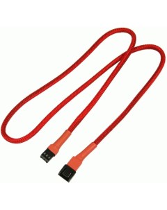 Удлинитель NX3PV60R кабеля вентилятора 3 pin 60 см красный Nanoxia
