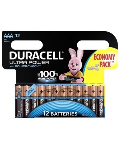 Батарейка LR03 Ultra Power 12шт size ААА MX2400 Duracell
