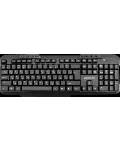 Клавиатура и мышь Jakarta C 805 RU 45805 черный полноразмерный Defender