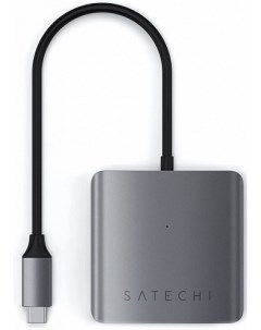 Адаптер ST UC4PHM Aluminum 4 Port USB C Hub Space Grey Satechi