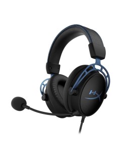 Наушники Cloud Alpha S 4P5L3AA с микрофоном черный голубой 1м мониторные оголовье Hyperx