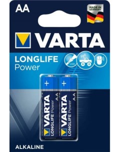 Батарейка LONGLIFE POWER HIGH ENERGY LR6 AA 04906121412 BL2 Alkaline 1 5V Varta