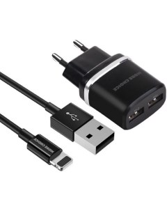 Зарядное устройство сетевое NC22i 2 USB 2 4A для Lightning 8 pin Black More choice