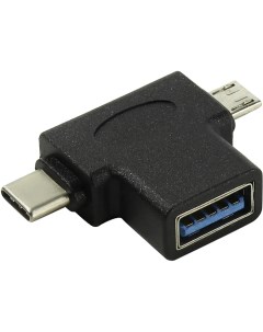 Переходник CA434 OTG 2 в 1 micro USB 2 0 Type C USB 3 0 Af Vcom