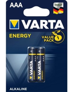 Батарейка ENERGY LR03 AAA 04103229412 BL2 Alkaline 1 5V Varta