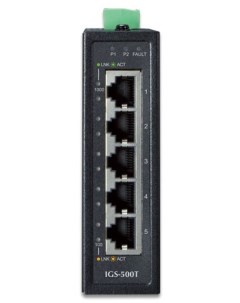 Коммутатор IGS 500T IP30 Compact size 5 Port 10 100 1000T Gigabit Ethernet Switch Planet
