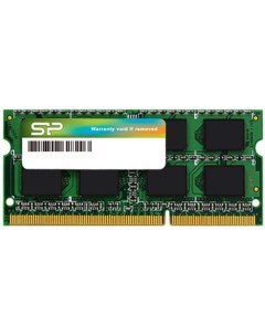 Модуль памяти SODIMM DDR3 4GB SP004GLSTU160N02 PC3 12800 1600MHz CL11 1 35V Silicon power