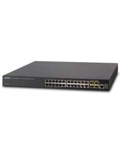 Коммутатор XGS3 24042 24 Port Stackable Gigabit Layer 3 Managed Switch with 4 Optional 10G slots Planet
