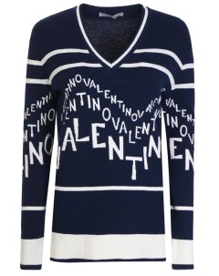Пуловер шерстяной с принтом Valentino