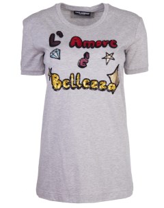 Хлопковая футболка с принтом Dolce&gabbana