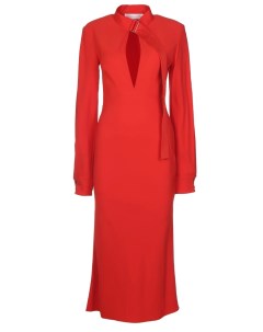 Красное платье футляр Victoria beckham