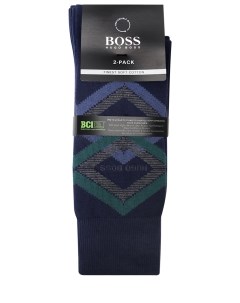 Носки хлопковые с принтом Boss
